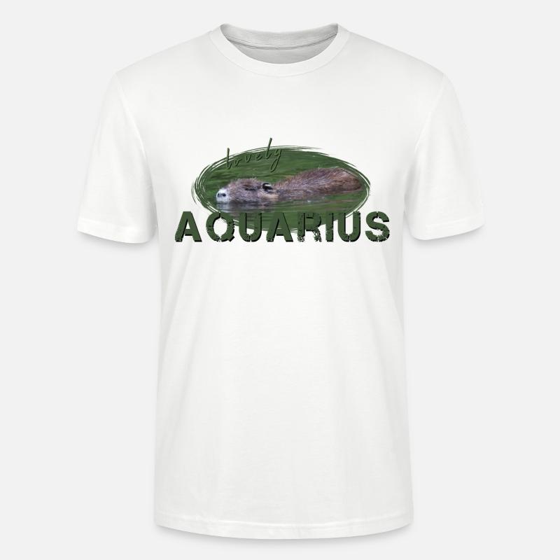 Wassermann Sternzeichen Wassermann Aquarius - Stanley/Stella Unisex Bio-T-Shirt CRAFTER - Weiß
