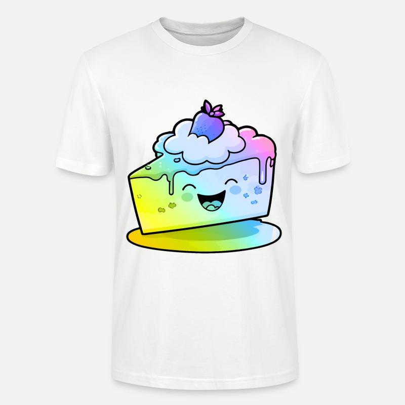 Cheesecake Comic Bunt - Stanley/Stella Unisex Bio-T-Shirt CRAFTER - Weiß