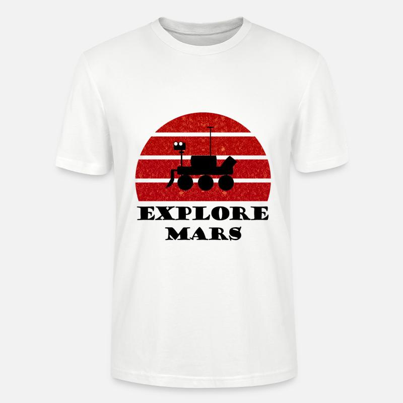 La mission spatiale vers Mars - T-shirt bio CRAFTER Stanley Stella Unisexe - blanc
