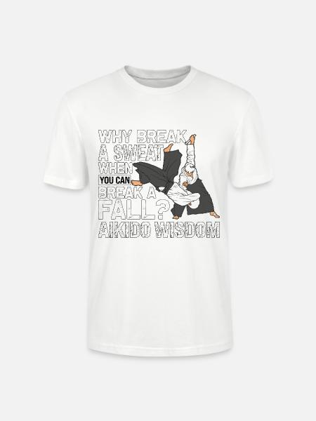 Aikido Wisdom - Stanley/Stella CRAFTER Unisex Organic T-Shirt - white