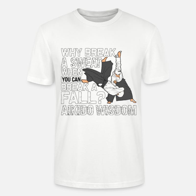 Sagesse de l’Aïkido - T-shirt bio CRAFTER Stanley Stella Unisexe - blanc