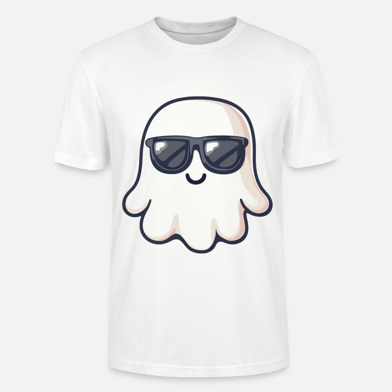 Geist Halloween Cool - Stanley/Stella Unisex Bio-T-Shirt CRAFTER - Weiß