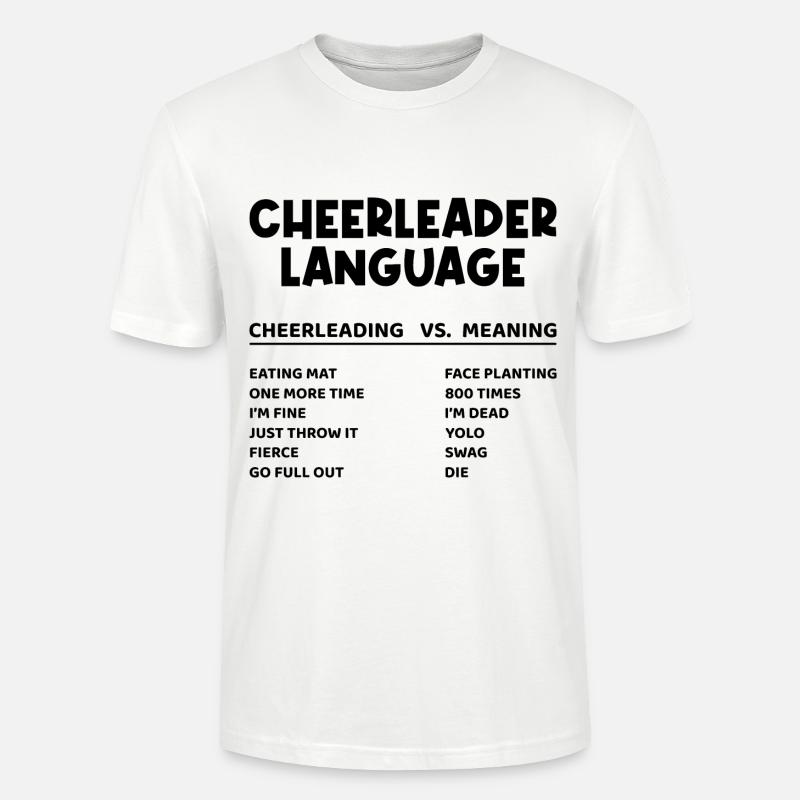 Cheerleader Language Cheerleading Cheerdance Danci - Stanley/Stella Unisex Bio-T-Shirt CRAFTER - Weiß