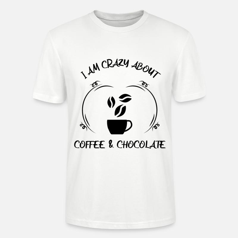 Kaffee Espresso Käffchen & Schokolade - Stanley/Stella Unisex Bio-T-Shirt CRAFTER - Weiß