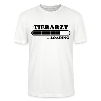 Tierarzt Spruch Beruf Lustiges Tierarzt Geschenk - Stanley/Stella Unisex Bio-T-Shirt CRAFTER - Weiß - Vorne - Alina (178cm) & Michal (187cm)