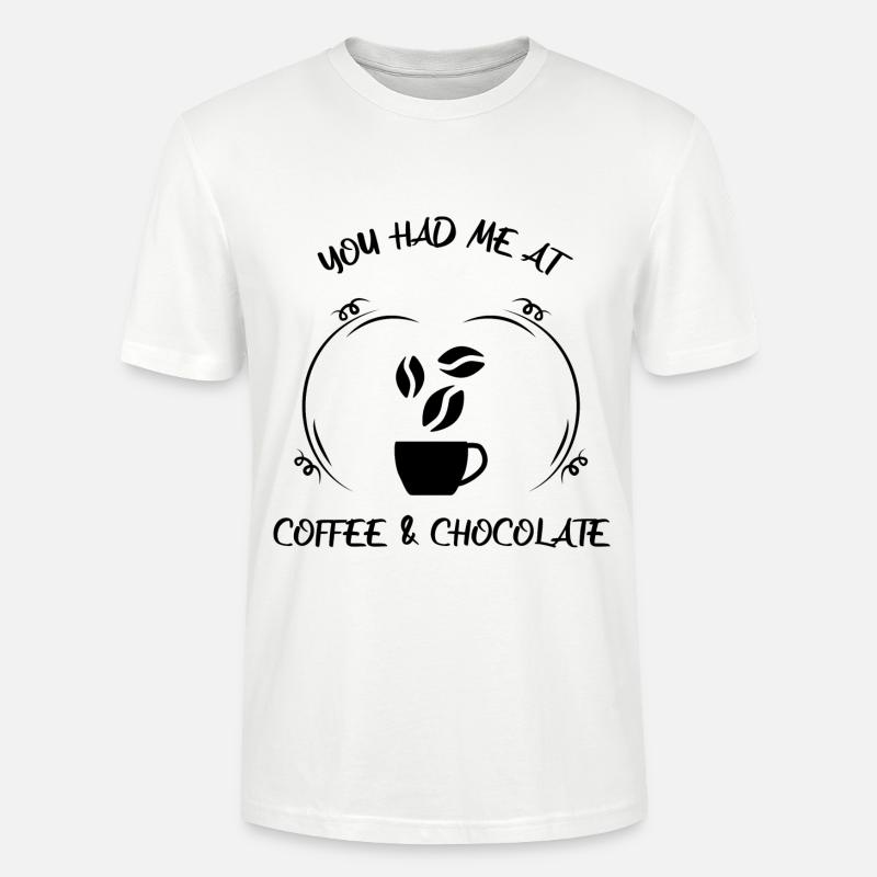 Kaffee Espresso Käffchen & Schokolade - Stanley/Stella Unisex Bio-T-Shirt CRAFTER - Weiß