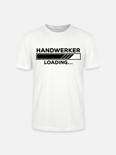 Handwerker Spruch Heimwerker Handwerker Geschenk - Stanley/Stella Unisex Bio-T-Shirt CRAFTER - Weiß