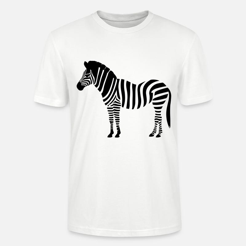 Petit zèbre - T-shirt bio CRAFTER Stanley Stella Unisexe - blanc