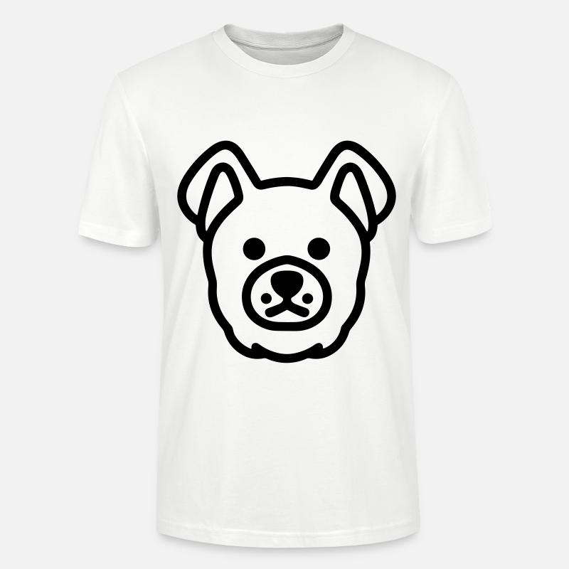 Chien - T-shirt bio CRAFTER Stanley Stella Unisexe - blanc