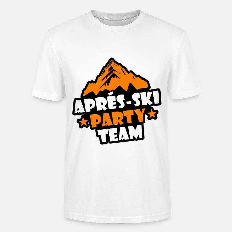 L’équipe de l’après-ski - T-shirt bio CRAFTER Stanley Stella Unisexe - blanc