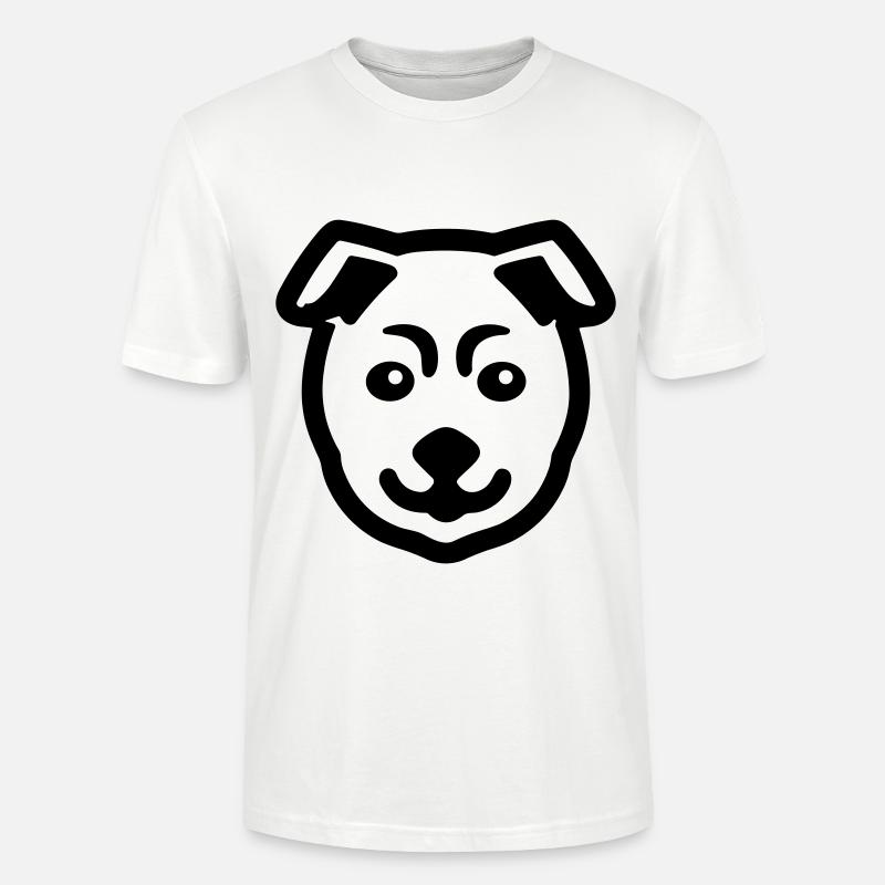 Chien - T-shirt bio CRAFTER Stanley Stella Unisexe - blanc