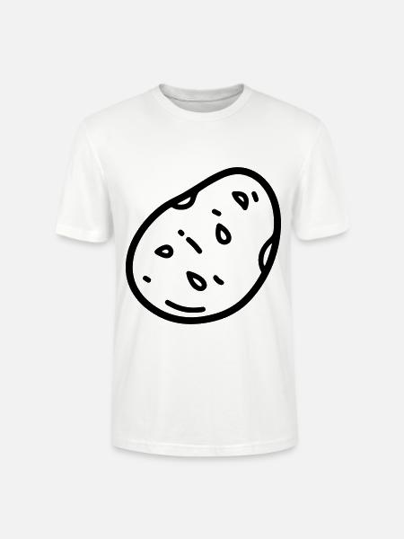 potato - Stanley/Stella CRAFTER Unisex Organic T-Shirt - white