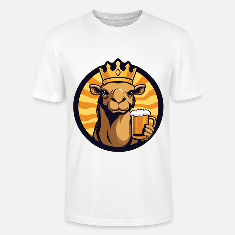 Kamel Bier Comic - Stanley/Stella Unisex Bio-T-Shirt CRAFTER - Weiß