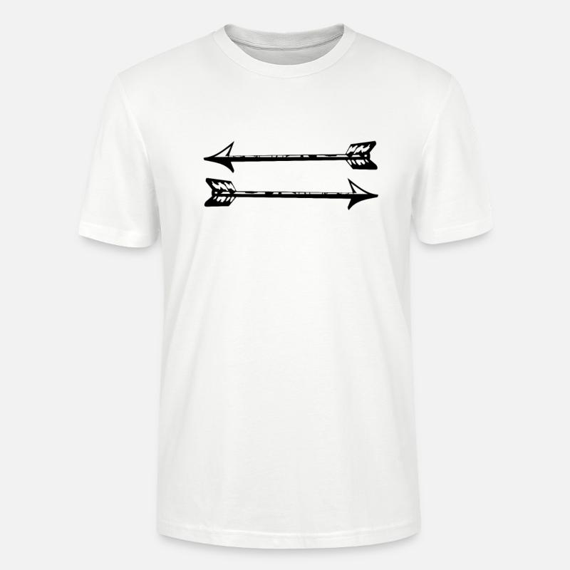 Arrows - Stanley/Stella CRAFTER Unisex Organic T-Shirt - white