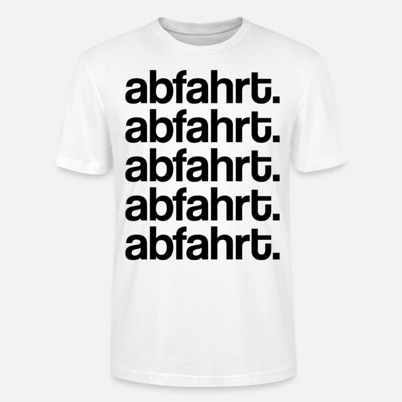 Abfahrt! - Stanley/Stella Unisex Bio-T-Shirt CRAFTER - Weiß