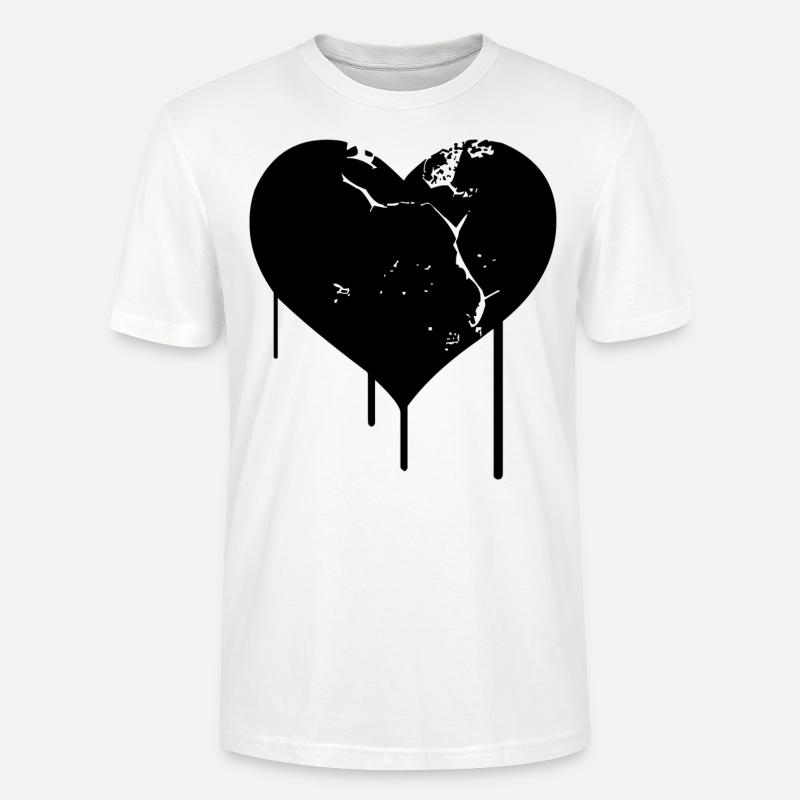 Tu as brisé mon cœur - T-shirt bio CRAFTER Stanley Stella Unisexe - blanc