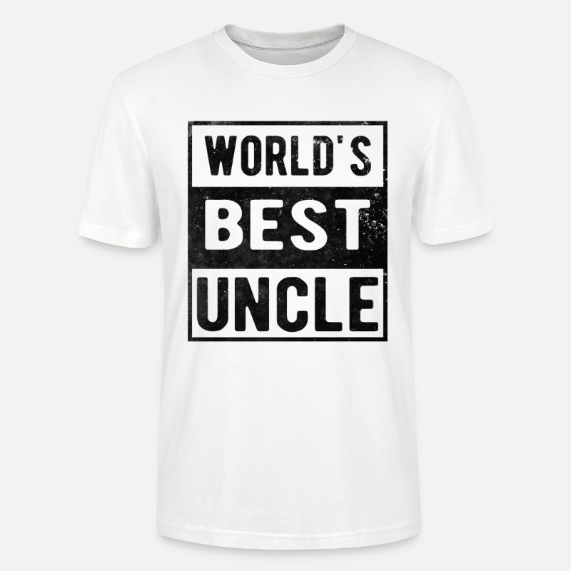 Welt bester Onkel - Stanley/Stella Unisex Bio-T-Shirt CRAFTER - Weiß