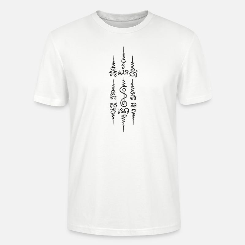 Symbole Khmer - T-shirt bio CRAFTER Stanley Stella Unisexe - blanc