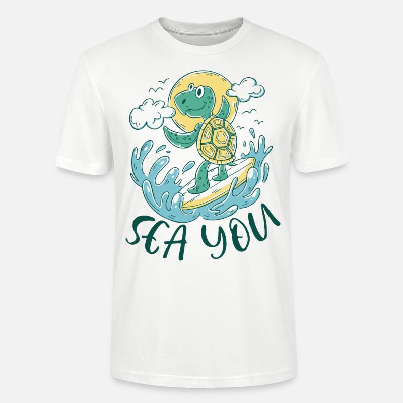 Surf - Mer vous - T-shirt bio CRAFTER Stanley Stella Unisexe - blanc