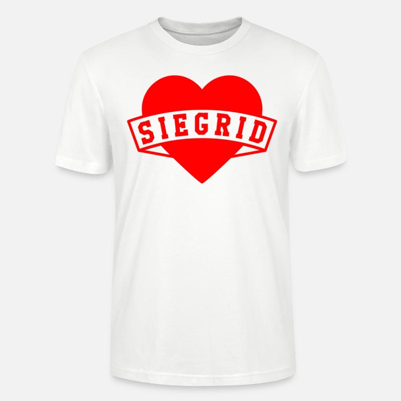 Siegrid Herzen - T-shirt bio CRAFTER Stanley Stella Unisexe - blanc