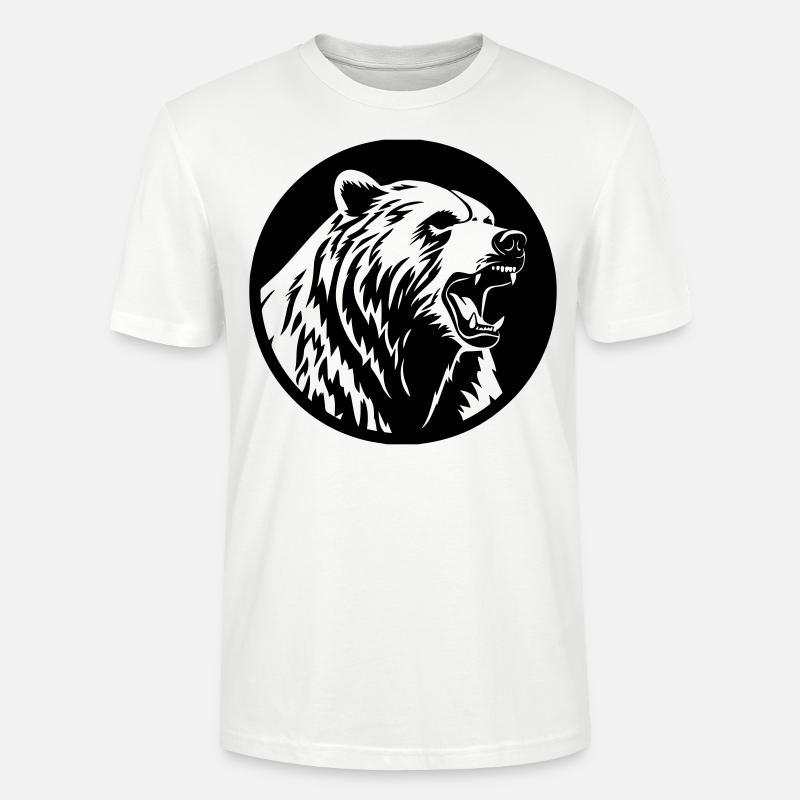 Grizzly Bär - Stanley/Stella Unisex Bio-T-Shirt CRAFTER - Weiß