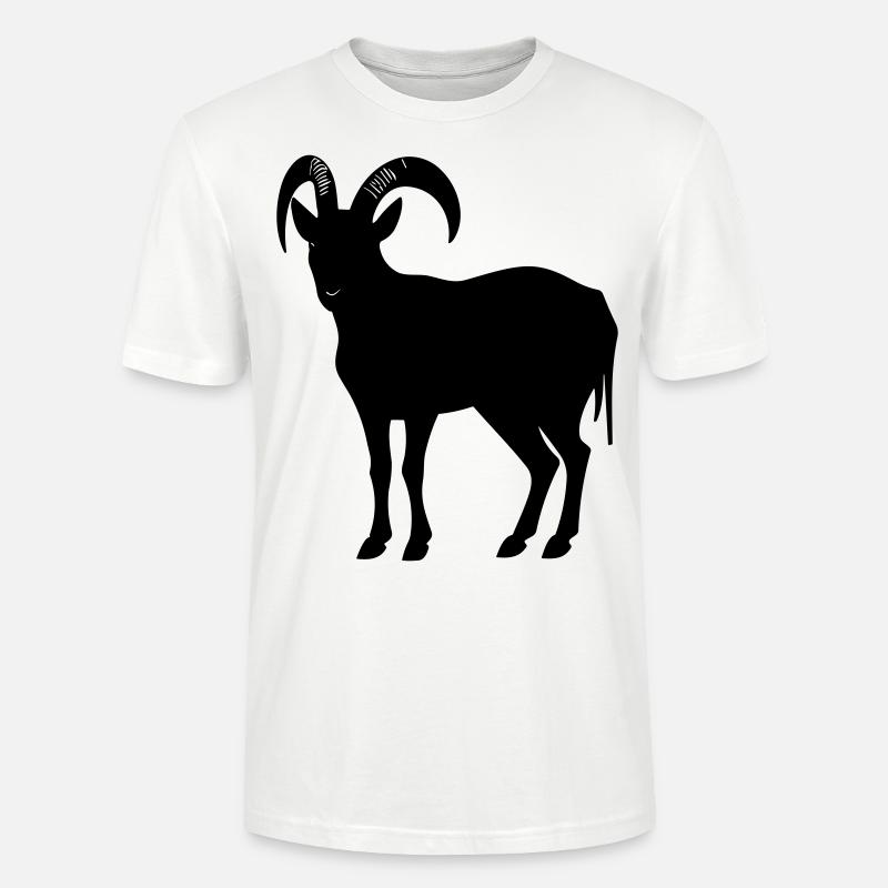 Ziege - Stanley/Stella Unisex Bio-T-Shirt CRAFTER - Weiß
