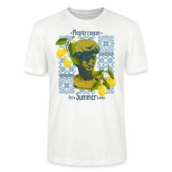 Majolika Limone - Stanley/Stella Unisex Bio-T-Shirt CRAFTER - Weiß - Vorne - Alina (178cm) & Michal (187cm)