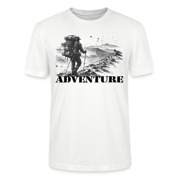 Aventure - T-shirt bio CRAFTER Stanley Stella Unisexe - blanc - Devant - Alina (178cm) & Michal (187cm)