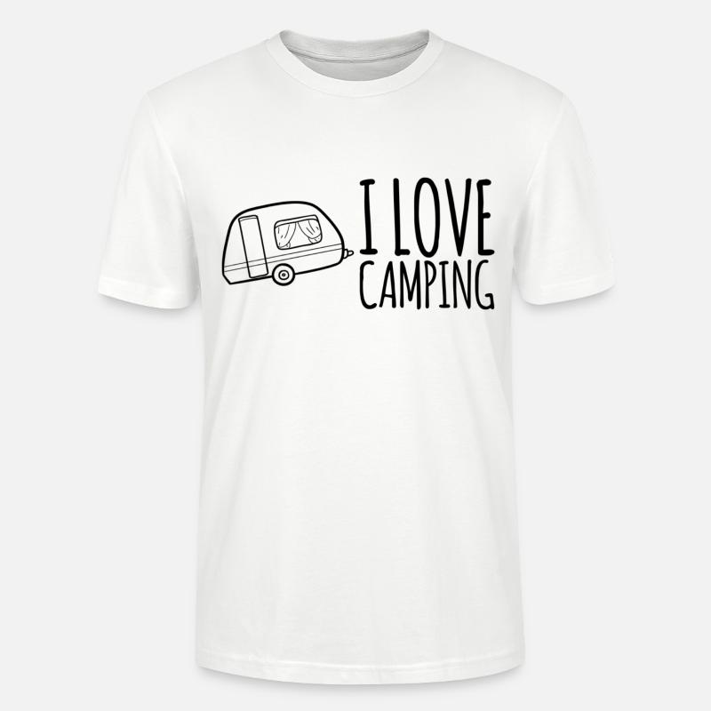 J’adore le camping - T-shirt bio CRAFTER Stanley Stella Unisexe - blanc