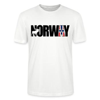 Norvège - T-shirt bio CRAFTER Stanley Stella Unisexe - blanc - Devant - Alina (178cm) & Michal (187cm)