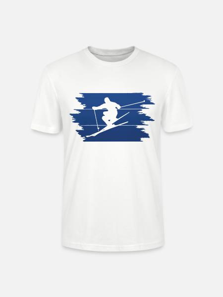 Skifahren Skiing - Stanley/Stella Unisex Bio-T-Shirt CRAFTER - Weiß