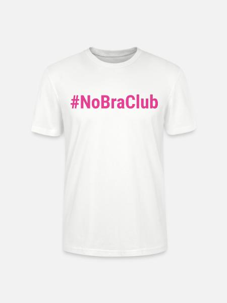 NoBraClub Rosa - Stanley/Stella Unisex Bio-T-Shirt CRAFTER - Weiß
