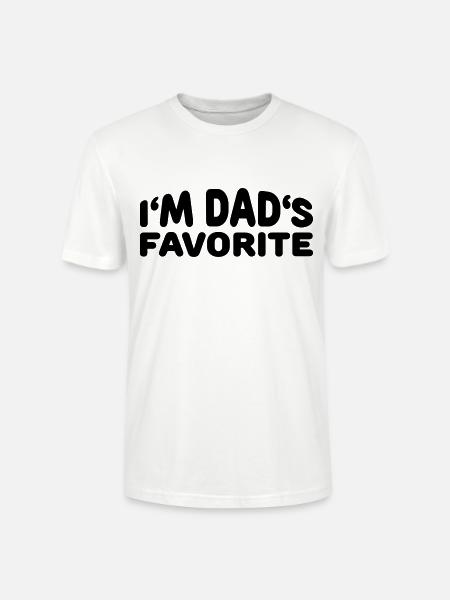 I'm Dad's Favorite - Stanley/Stella Unisex Bio-T-Shirt CRAFTER - Weiß