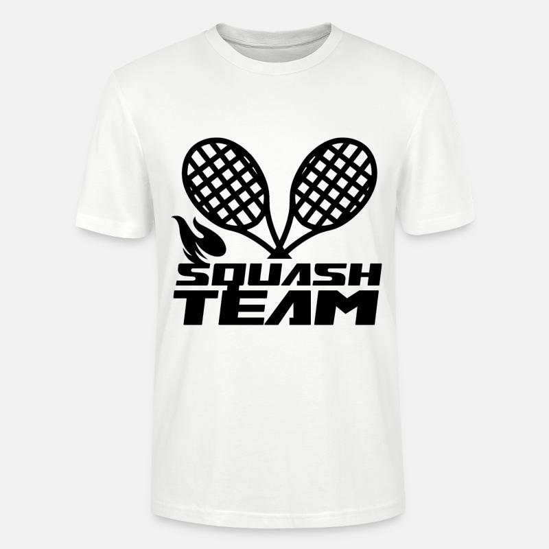 Squash team hobby squash player - Stanley/Stella CRAFTER Unisex Organic T-Shirt - white
