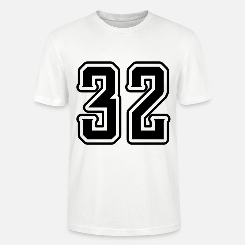 Symbole numérique 32 - T-shirt bio CRAFTER Stanley Stella Unisexe - blanc