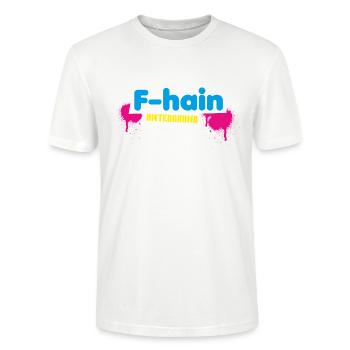 F Hain Berlin - T-shirt bio CRAFTER Stanley Stella Unisexe - blanc - Devant - Alina (178cm) & Michal (187cm)
