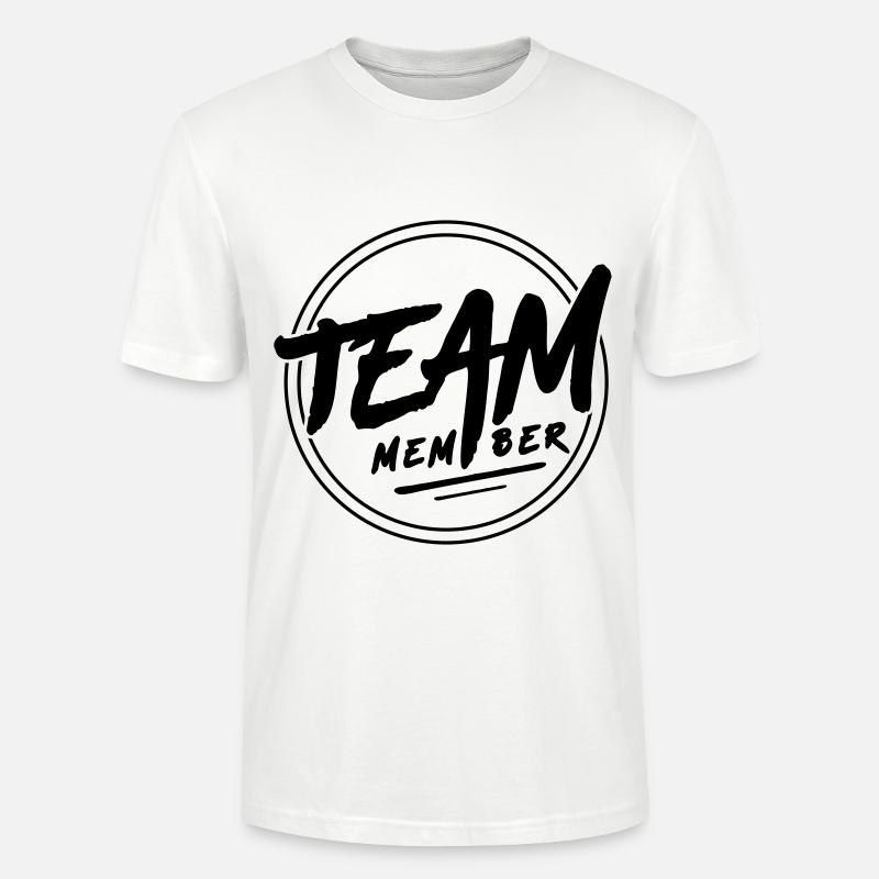 Team Member Emblem - Stanley/Stella CRAFTER Unisex Organic T-Shirt - white