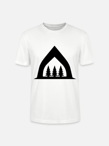 Camping tent - Stanley/Stella CRAFTER Unisex Organic T-Shirt - white