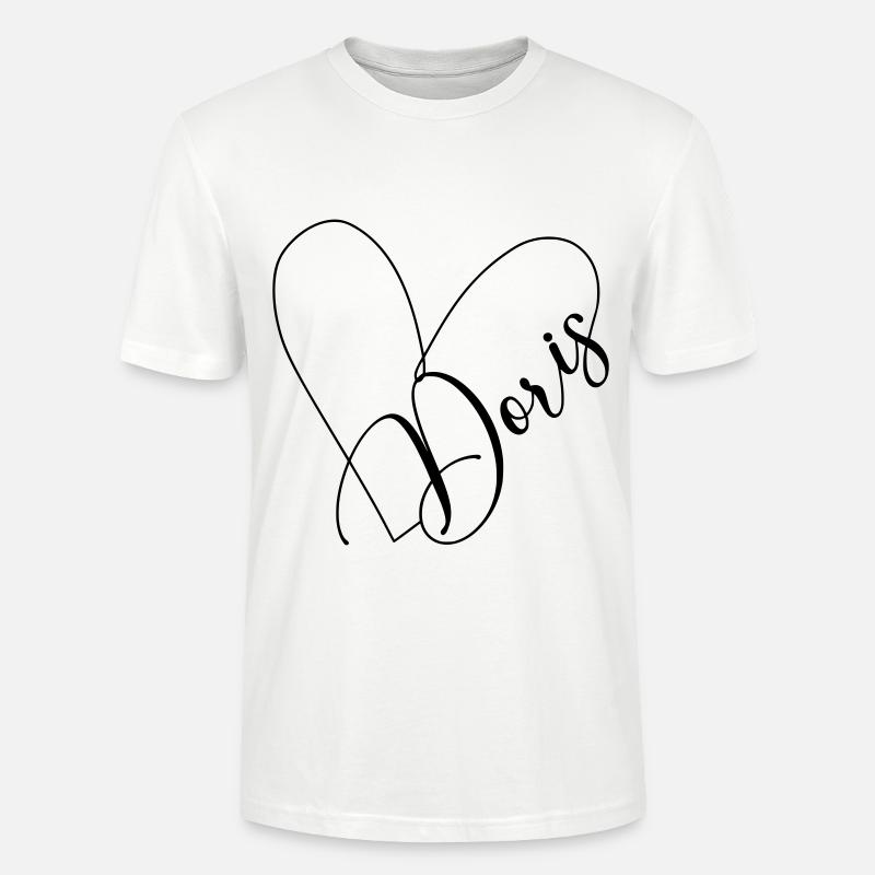 Doris Name Herzlinie - Stanley/Stella Unisex Bio-T-Shirt CRAFTER - Weiß