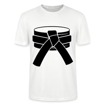 Gürtel - Stanley/Stella Unisex Bio-T-Shirt CRAFTER - Weiß - Vorne - Alina (178cm) & Michal (187cm)