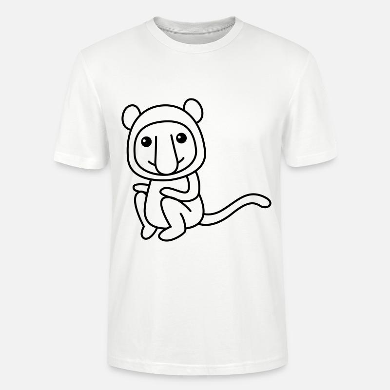 Affe comic Tier - Stanley/Stella Unisex Bio-T-Shirt CRAFTER - Weiß