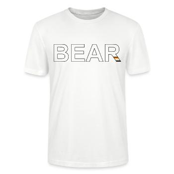 OURS noir - T-shirt bio CRAFTER Stanley Stella Unisexe - blanc - Devant - Alina (178cm) & Michal (187cm)