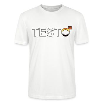 TESTO black - Stanley/Stella Unisex Bio-T-Shirt CRAFTER - Weiß - Vorne - Alina (178cm) & Michal (187cm)
