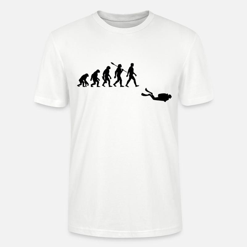 Evolution Diving Diver - T-shirt bio CRAFTER Stanley Stella Unisexe - blanc