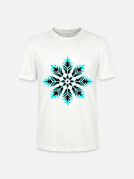 Snowflake Icon Winter - Stanley/Stella CRAFTER Unisex Organic T-Shirt - white