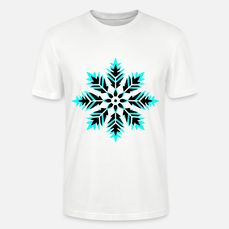 Schneeflocke Icon Winter - Stanley/Stella Unisex Bio-T-Shirt CRAFTER - Weiß