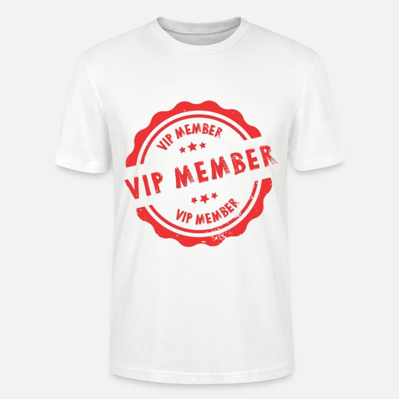 Timbre de membre VIP - T-shirt bio CRAFTER Stanley Stella Unisexe - blanc