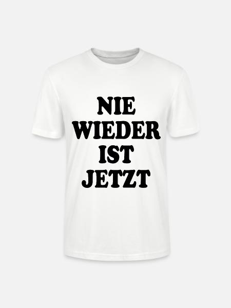 Nie wieder ist jetzt - Stanley/Stella Unisex Bio-T-Shirt CRAFTER - Weiß