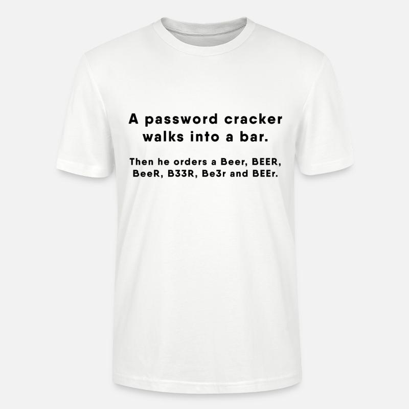 Hacker - Passwort Cracker - Stanley/Stella Unisex Bio-T-Shirt CRAFTER - Weiß