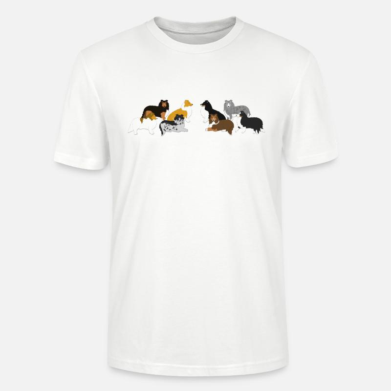 Shelties Querformat - Stanley/Stella Unisex Bio-T-Shirt CRAFTER - Weiß